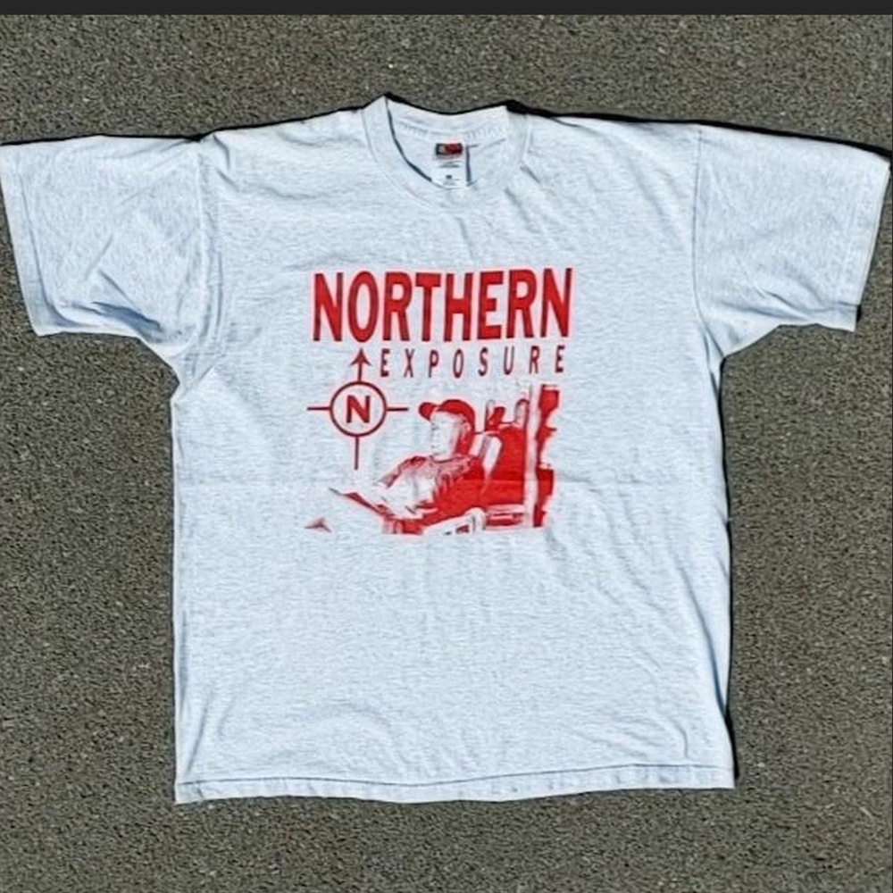 Vtg 1990s Northern Exposure TV Show Graphic T-Shirt XL Made In Canada